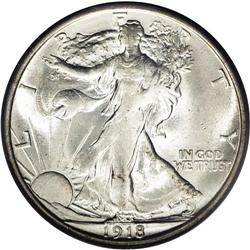 1918-D 50C MS63 PCGS. This is a fully lustrous example