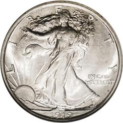 1919 50C MS62 NGC. The 1919 has an impressively low mi