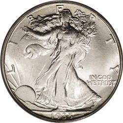 1935-D 50C MS66 PCGS. Not only are the shimmering fiel