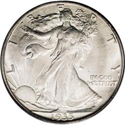 1935-S 50C MS65 PCGS. Nicely struck for this more chal