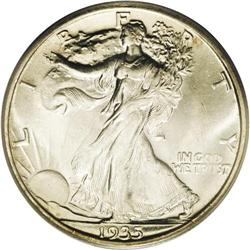 1935-S 50C MS65 PCGS. A scarce S-mint and roughly