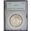 Image 1 : 1943 50C MS67 PCGS. A Superb example bathed in mottled