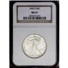 Image 3 : 1943-S 50C MS67 NGC. A sharply struck 1943-S half doll