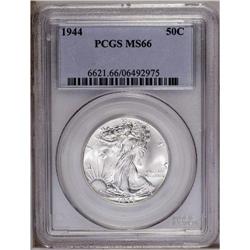 1944 50C MS66 PCGS. A typical premium Gem with booming