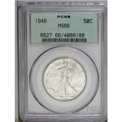 1946 50C MS66 PCGS. Boldly defined throughout with sub