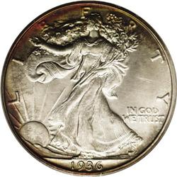 1936 50C PR64 PCGS. A lovely proof example with satiny