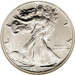 1936 50C PR65 S NGC. A solid Gem specimen, completely