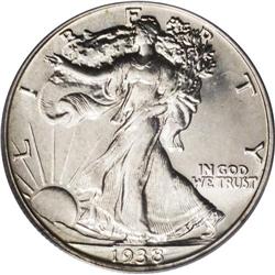 1938 50C PR65 PCGS. A brilliant Gem proof example with