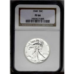 1940 50C PR66 NGC. A brilliant, exemplary Premium Gem.