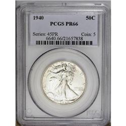 1940 50C PR66 PCGS. A few tiny dots of dark toning fre