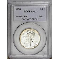 1942 50C PR67 PCGS.From The Indiana Undertaker Collect