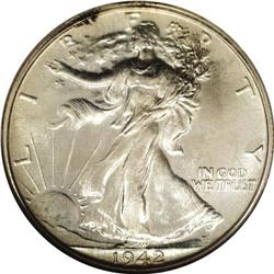 1942 50C PR68 NGC. Fully original with a uniformly mir