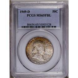 1949-D 50C MS65 Full Bell Lines PCGS. The sharp strike