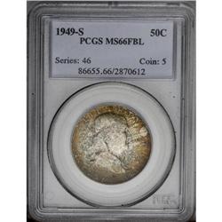 1949-S 50C MS66 Full Bell Lines PCGS. Razor-sharp stri