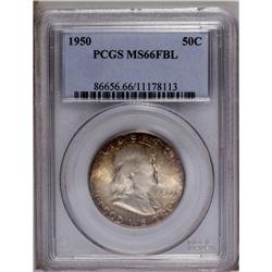 1950 50C MS66 Full Bell Lines PCGS. The bell lines, as