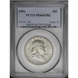 1951 50C MS66 Full Bell Lines PCGS. Fully struck excep