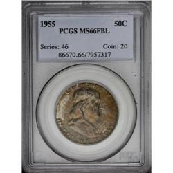 1955 50C MS66 Full Bell Lines PCGS. A thick coating of
