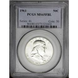1961 50C MS65 Full Bell Lines PCGS. A pleasingly smoot