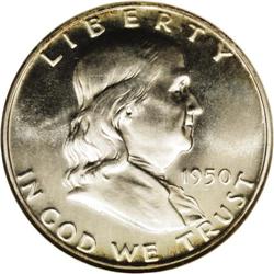 1950 50C PR66 Cameo NGC. A gorgeous coin that boasts g