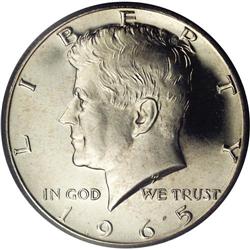 1965 50C SMS MS66 Deep Cameo PCGS. Blazing brilliant s