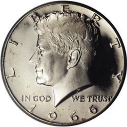 1966 50C SMS MS67 Deep Cameo PCGS. A lovely example th