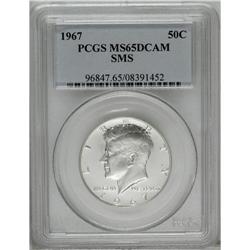 1967 50C SMS MS65 Deep Cameo PCGS, brilliant with prom