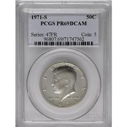 1971-S 50C PR69 Deep Cameo PCGS. Booming contrast betw