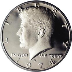 1974-S 50C PR70 Deep Cameo PCGS. As perfect as one cou