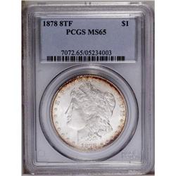 1878 8TF S$1 MS65 PCGS. This is a highly appealing Gem