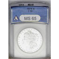 1878 7TF S$1 Reverse of 1878 MS65 ANACS. VAM-84. A tra