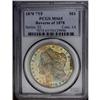 Image 1 : 1878 7TF S$1 Reverse of 1878 MS65 PCGS. Golden-brown,