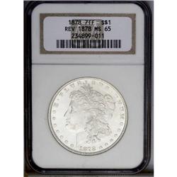 1878 7TF S$1 Reverse of 1878 MS65 NGC. Sharply defined