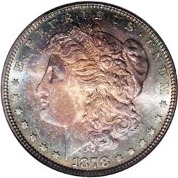 1878 7TF S$1 Reverse of 1879 MS65 NGC. Deeply and vibr