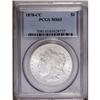 Image 1 : 1878-CC S$1 MS65 PCGS. A brilliant Gem with carefully