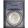 Image 1 : 1878-CC S$1 MS65 PCGS. Lovely medium intensity cobalt-
