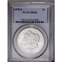 1878-S S$1 MS66 PCGS. Fully brilliant and well struck