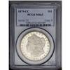 Image 3 : 1879-CC S$1 MS63 PCGS. Basically untoned save for a to