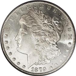 1879-CC S$1 MS64 PCGS. Splendid cartwheel brilliance i