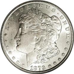 1879-CC S$1 Capped Die MS63 PCGS. VAM-3. A Top 100 Var