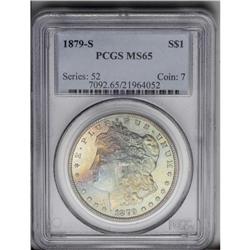 1879-S S$1 MS65 PCGS. A delightfully toned Gem. The ob