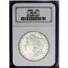 Image 1 : 1880 S$1 MS65 NGC. Satiny luster emboldens each side o