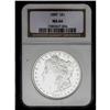 Image 3 : 1880 S$1 MS66 NGC. Blazing white throughout with ample