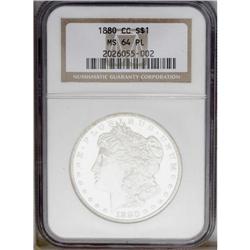 1880-CC S$1 MS64 Prooflike NGC. A lovely, nicely struc