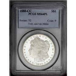 1880-CC S$1 MS64 Prooflike PCGS. The blinding mirrors