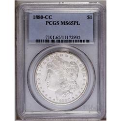 1880-CC S$1 MS65 Prooflike PCGS. The fields are not qu