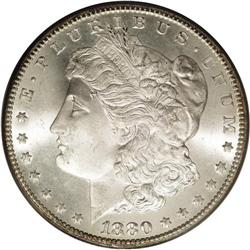 1880-CC S$1 8 Over High 7 MS66 PCGS. VAM-5. A Top 100