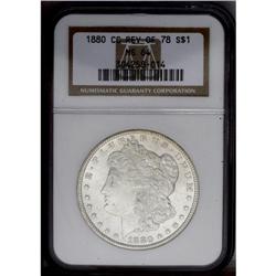 1880/79-CC S$1 Reverse of 1878 MS64 NGC. VAM-4. A Top