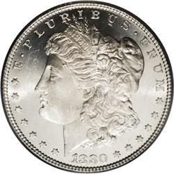 1880-O S$1 MS64 Prooflike PCGS. Untoned with an apprec