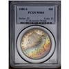Image 3 : 1880-S S$1 MS66 PCGS. Phenomenal iridescent rainbow to