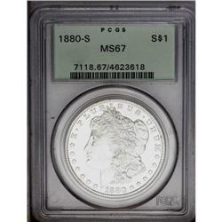 1880-S S$1 MS67 PCGS. Large S. This older holder Super